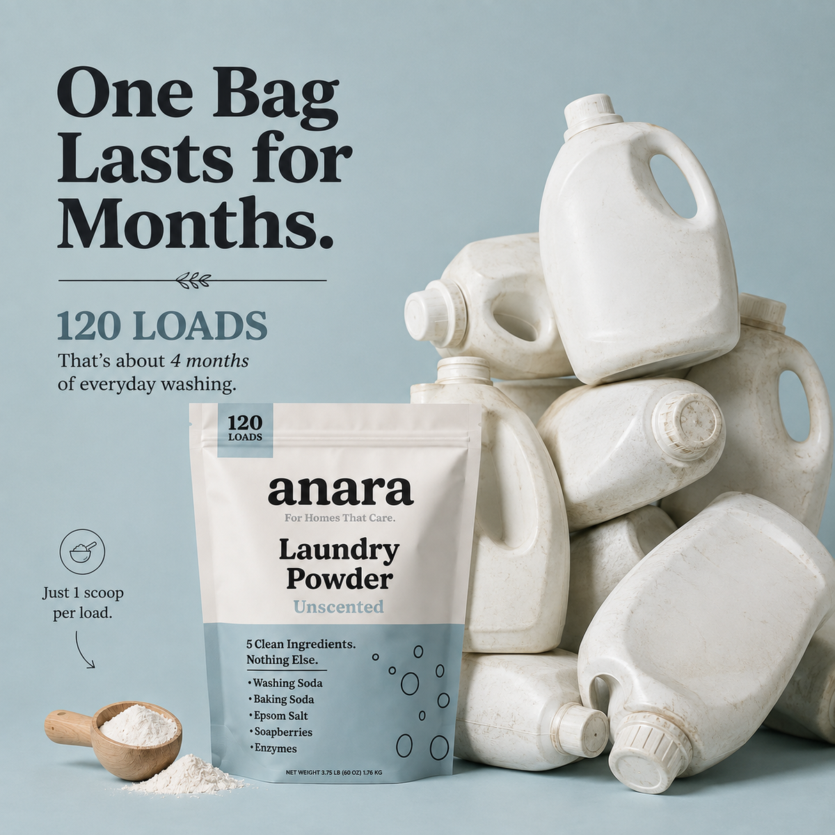 Natural Laundry Detergent Powder